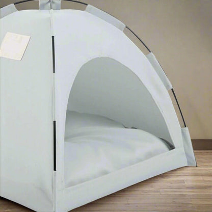 Tente Chat - CatTentBed™ - Gris Cyan - Doux Chat