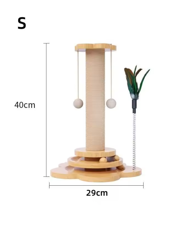 Arbre à chat en bois | Totem