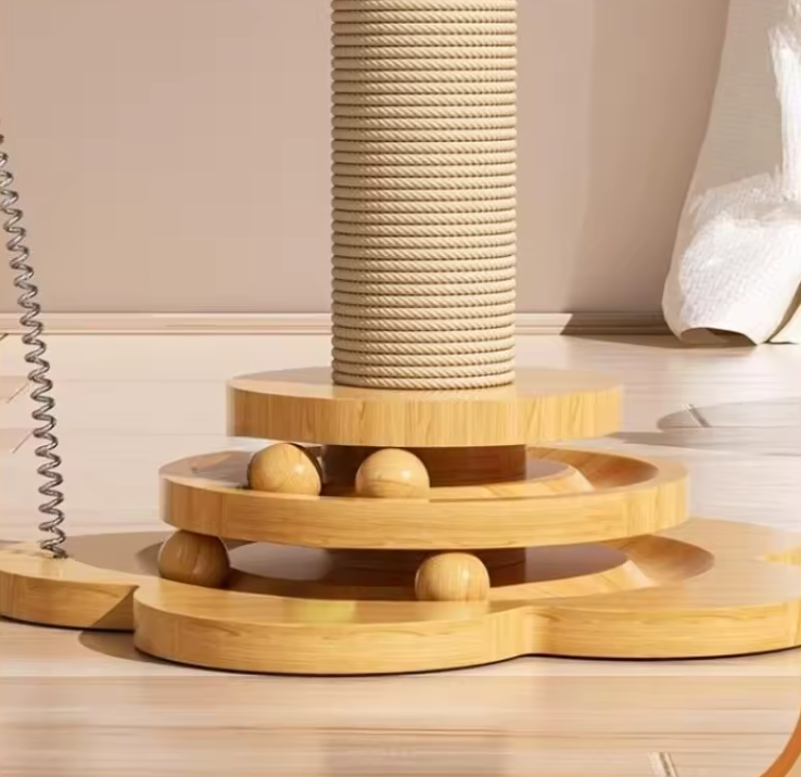 Arbre à chat en bois | Totem