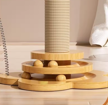 Arbre à chat en bois | Totem