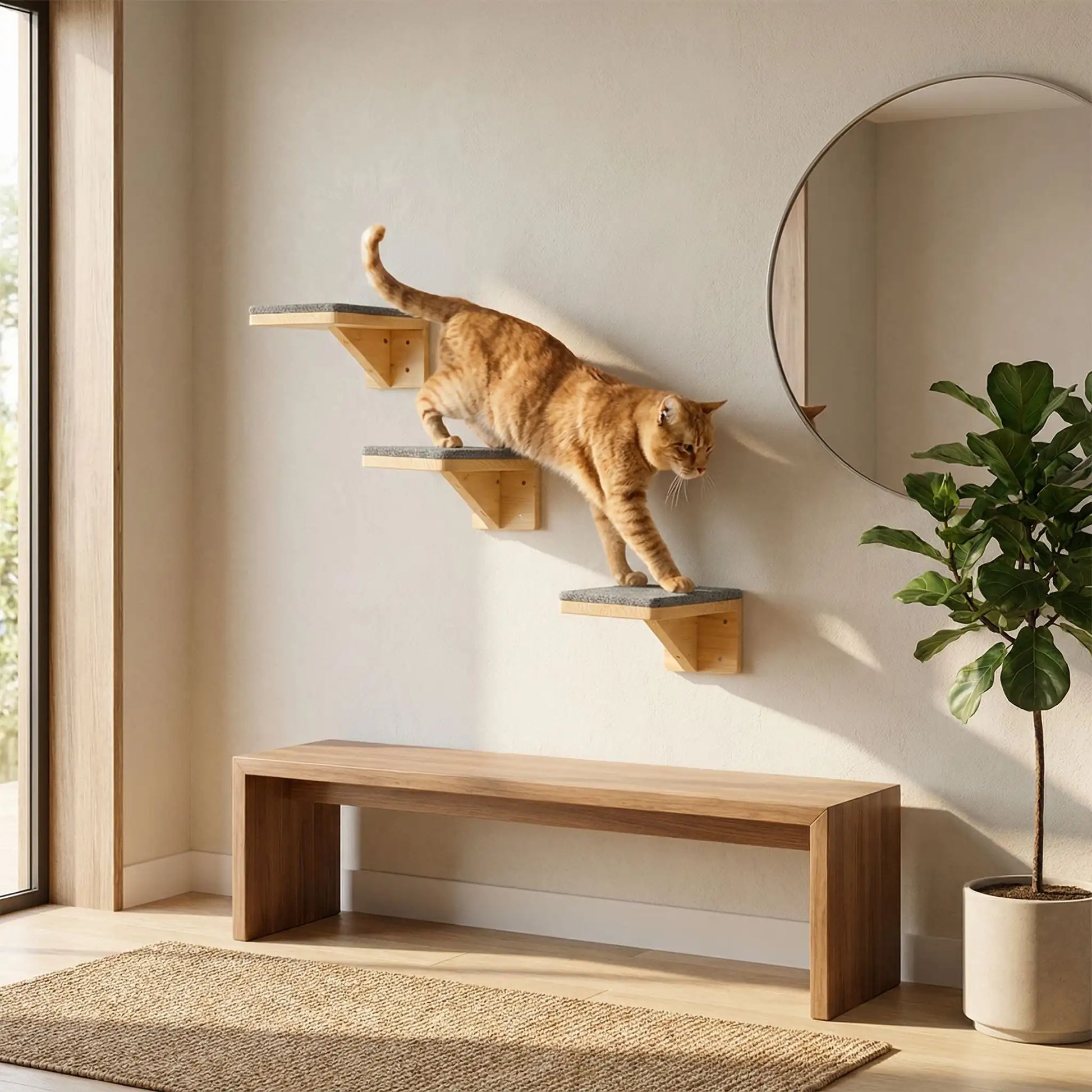 Arbre a Chat mural | Sora - Doux Chat