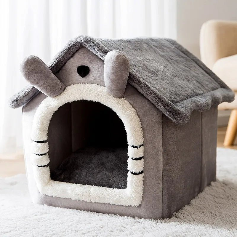 Maison Chat - PetCocon™ - Gris - Doux Chat