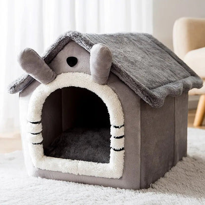 Maison Chat - PetCocon™ - Gris - Doux Chat