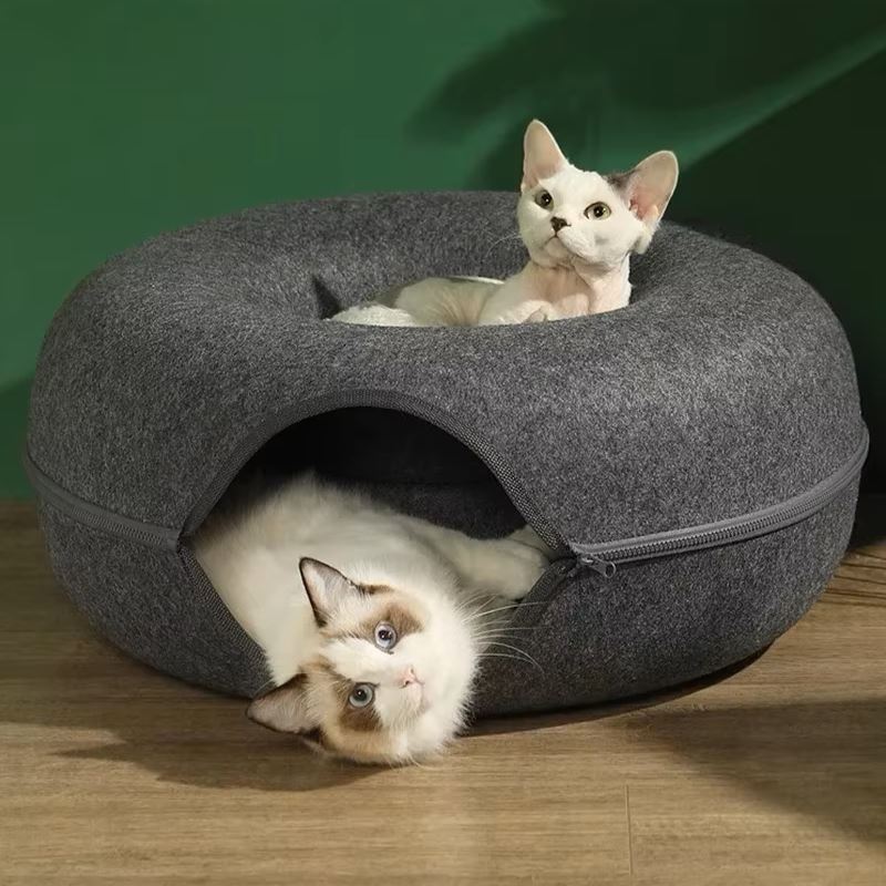 Lit pour Chat - ChatCondo™ - Gris Foncé - Doux Chat