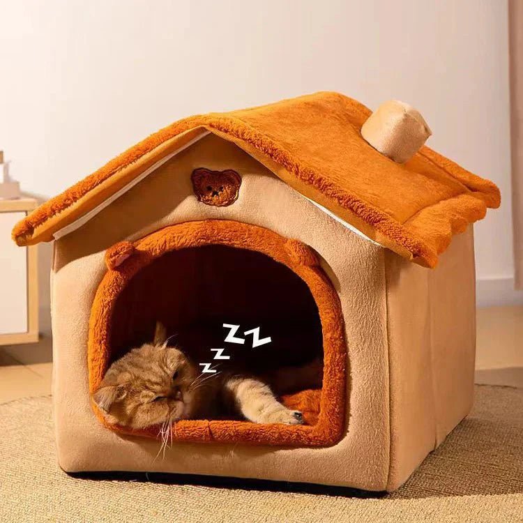 Maison Chat - PetCocon™ - Marron - Doux Chat