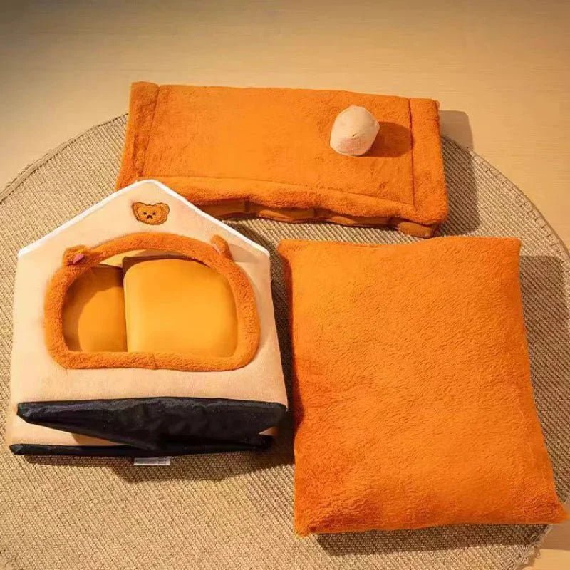 Maison Chat - PetCocon™ - Marron - Doux Chat