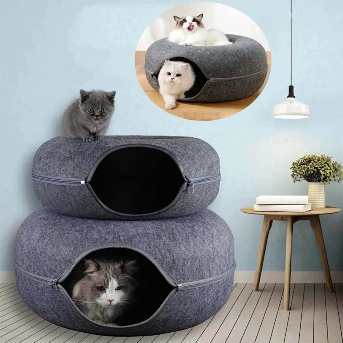 Lit pour Chat - ChatCondo™ - Gris Foncé - Doux Chat