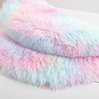 Coussin Chat - SoftPlushCatBedMat™ - Arc - en - ciel - Doux Chat