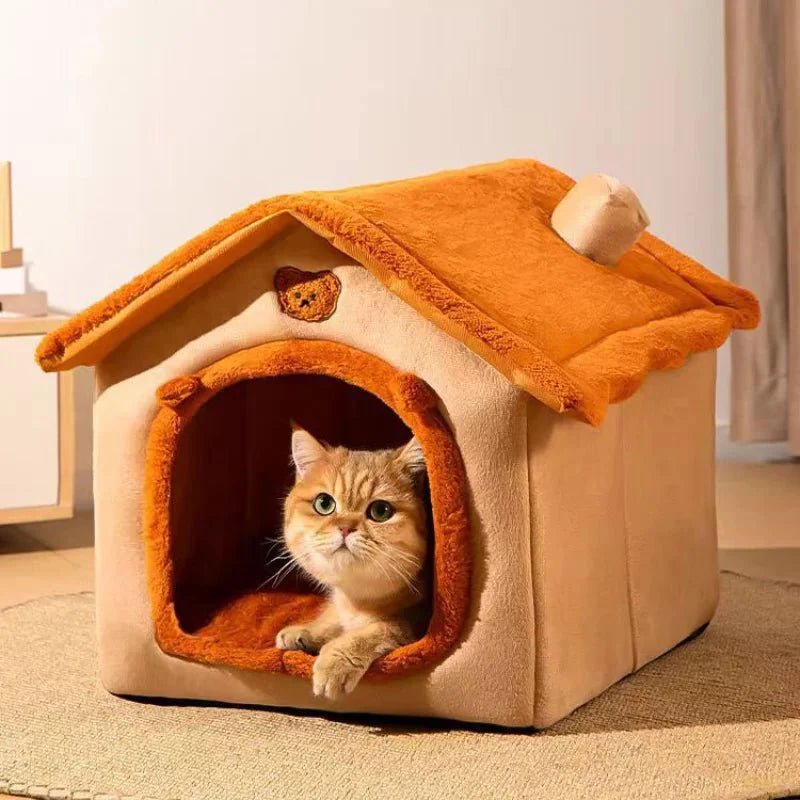 Maison Chat - PetCocon™ - Marron - Doux Chat