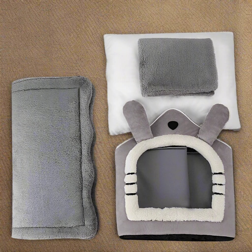 Maison Chat - PetCocon™ - Gris - Doux Chat