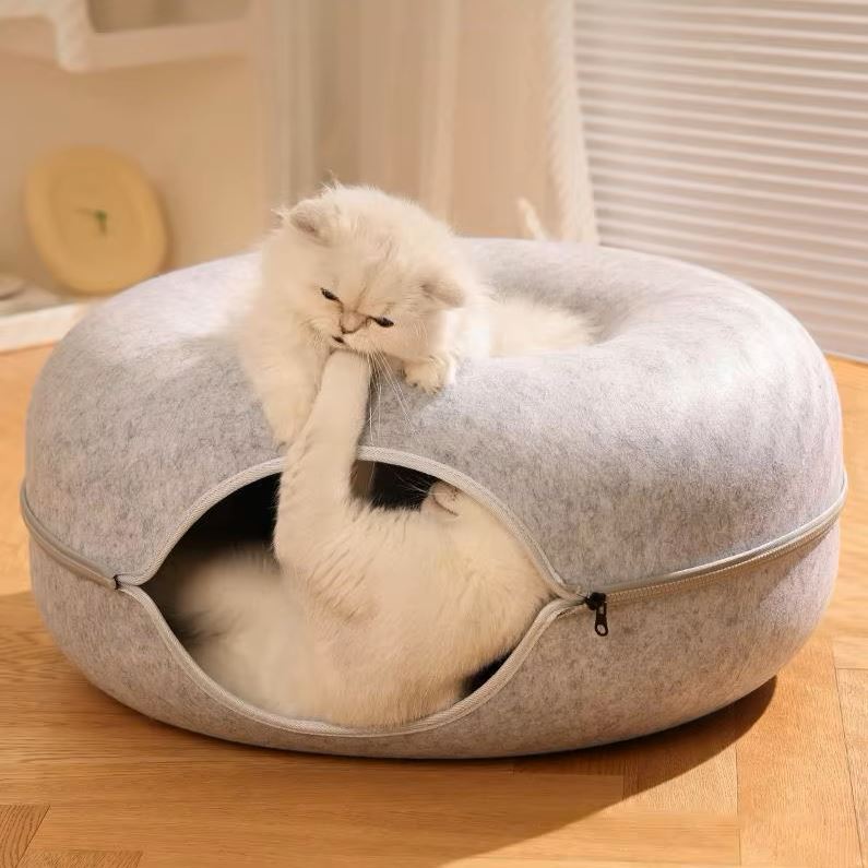 Lit pour Chat - ChatCondo™ - Gris Clair - Doux Chat