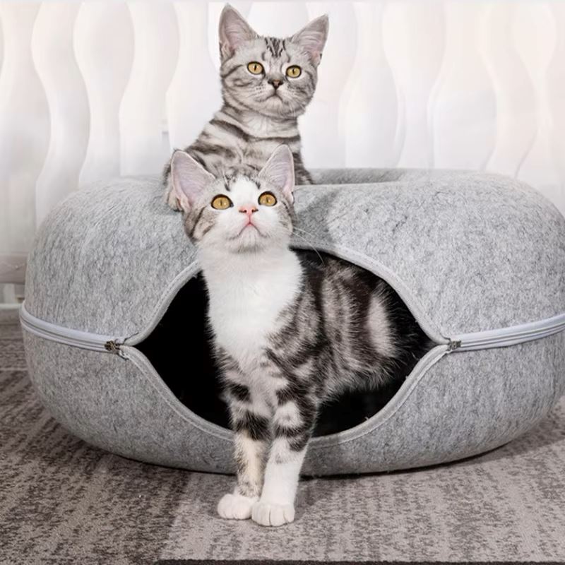 Lit pour Chat - ChatCondo™ - Gris Clair - Doux Chat