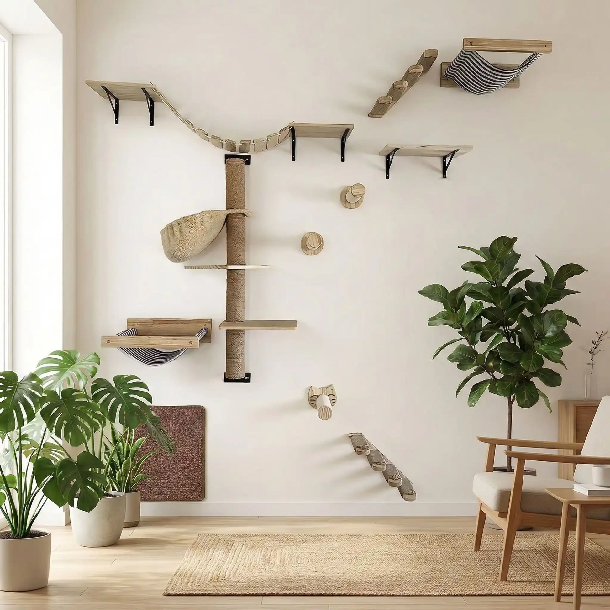 Arbre à Chat Mural | Cliff - Doux Chat