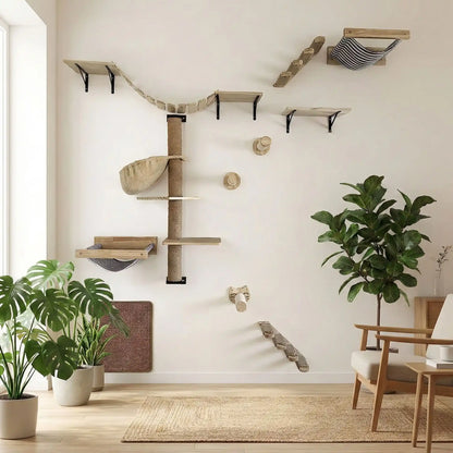 Arbre à Chat Mural | Cliff - Doux Chat