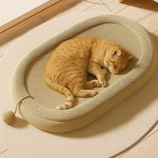 Griffoir pour chat​ qui dort