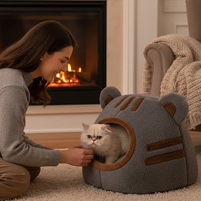 Niche pour Chat | Haven - Doux Chat